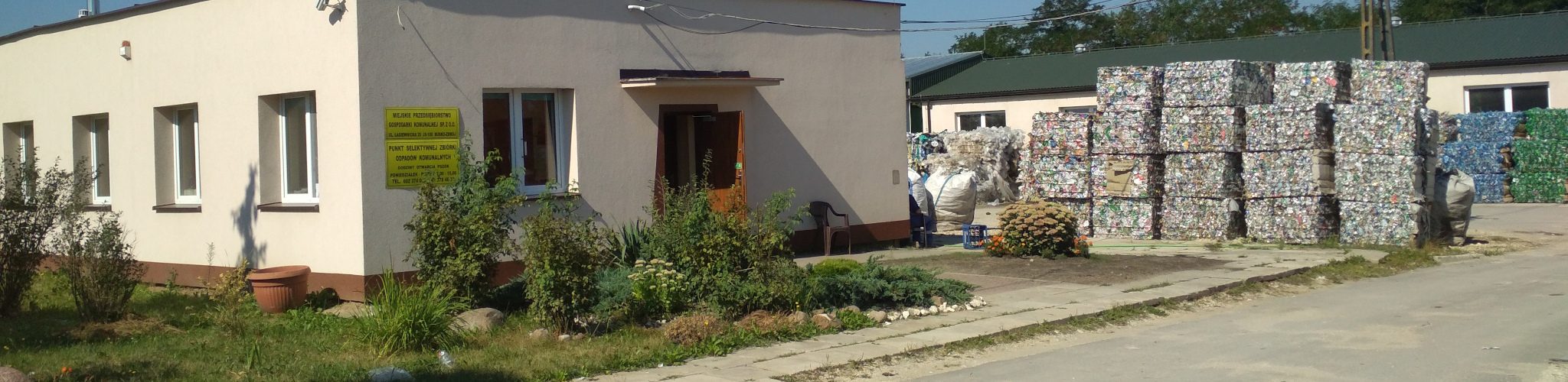 Widok budynku Składowiska odpadów w Dobrowodzie